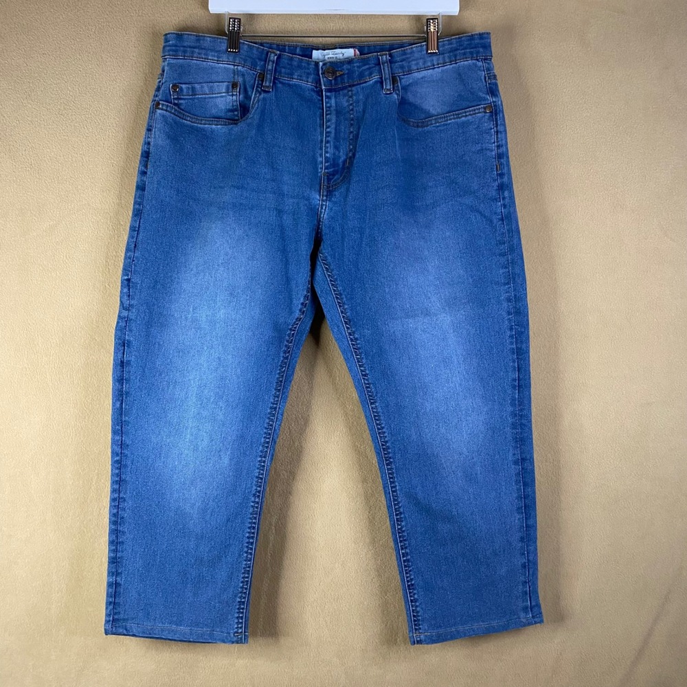 English Laundry Mens Jeans‎ 37x23 Blue Denim Straight Leg Classic Fit Casual EUC